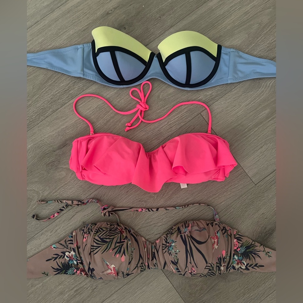 3 Bathing suit Tops Bundle